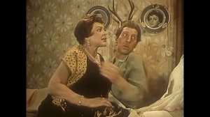 Сергей Филиппов, Зоя Федорова, Светлана Карпинская в фильме Э.Рязанова "Девушка без адреса" (1957)