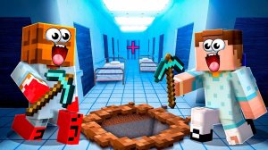 СБЕГИ ИЛИ ПРОИГРАЕШЬ САМАЯ ЗАЩИЩЁННАЯ ПСИХУШКА В МАЙНКРАФТ