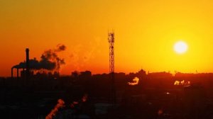 Закат над городом