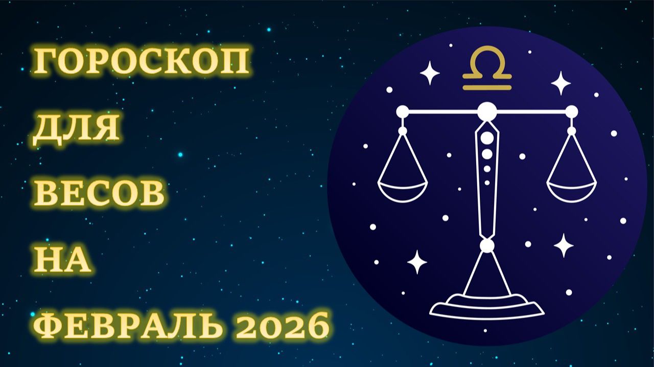 ГОРОСКОП ДЛЯ ВЕСОВ НА ФЕВРАЛЬ 2026 смотреть онлайн