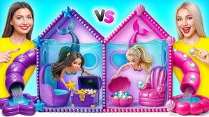 Домики Одного Цвета Челлендж Барби vs Братц Русалки  Сумасшедший Челлендж от