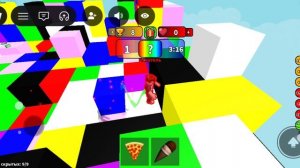 Играем с моей подругой в цветные блоки