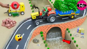 Мультфильм про трактор. Строительство моста для трактора своими руками и внезапное обрушение 😱