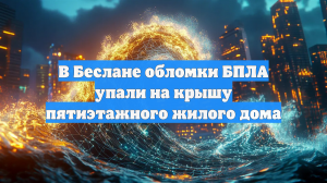 В Беслане обломки дрона попали в жилой дом