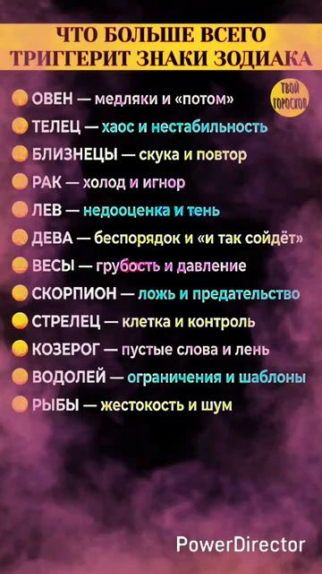 Что больше всего триггерит знаки зодиака. Твой гороскоп смотреть онлайн