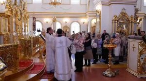 Божественная литургия. Храм во имя преподобного Серафим Саровского р. п. Кузоватово