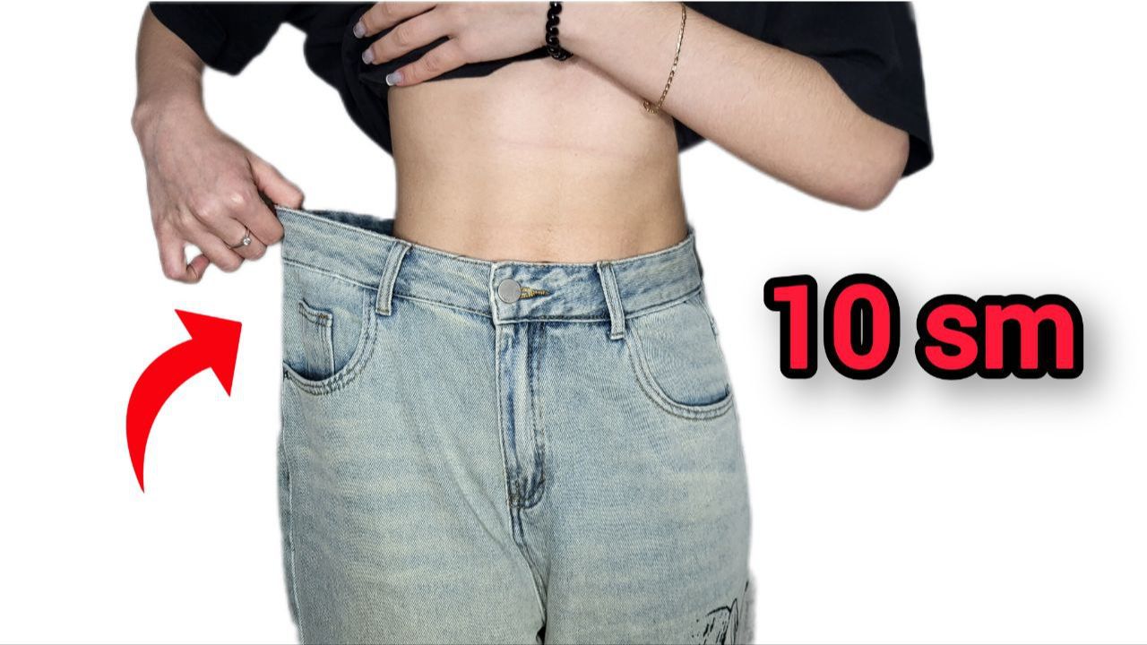 Как НЕЗАМЕТНО уменьшить талию на джинсах🔥Никто не показывает этот ЛЕГКИЙ способ! смотреть онлайн