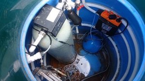 Система очистки воды в кессоне без расширительного бака