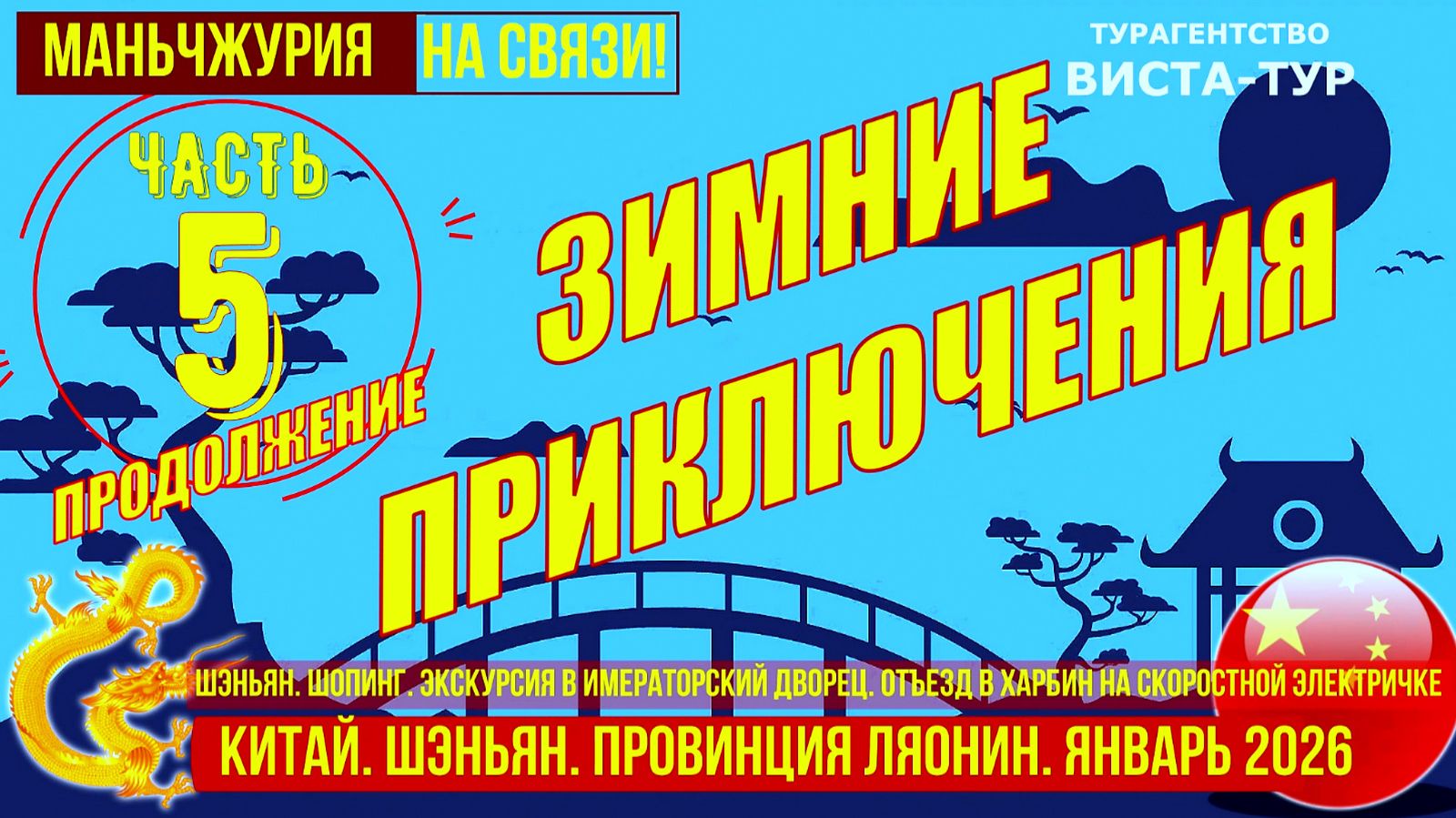 ШЭНЬЯН. Зимние приключения в Китае. Часть 5. Дворец. Выезд в Харбин скоростной электричкой смотреть онлайн