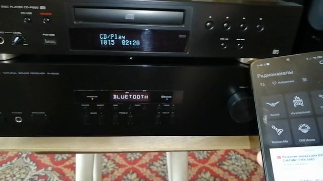 Yamaha r-s202 Видео работы перед отправкой покупателю. смотреть онлайн