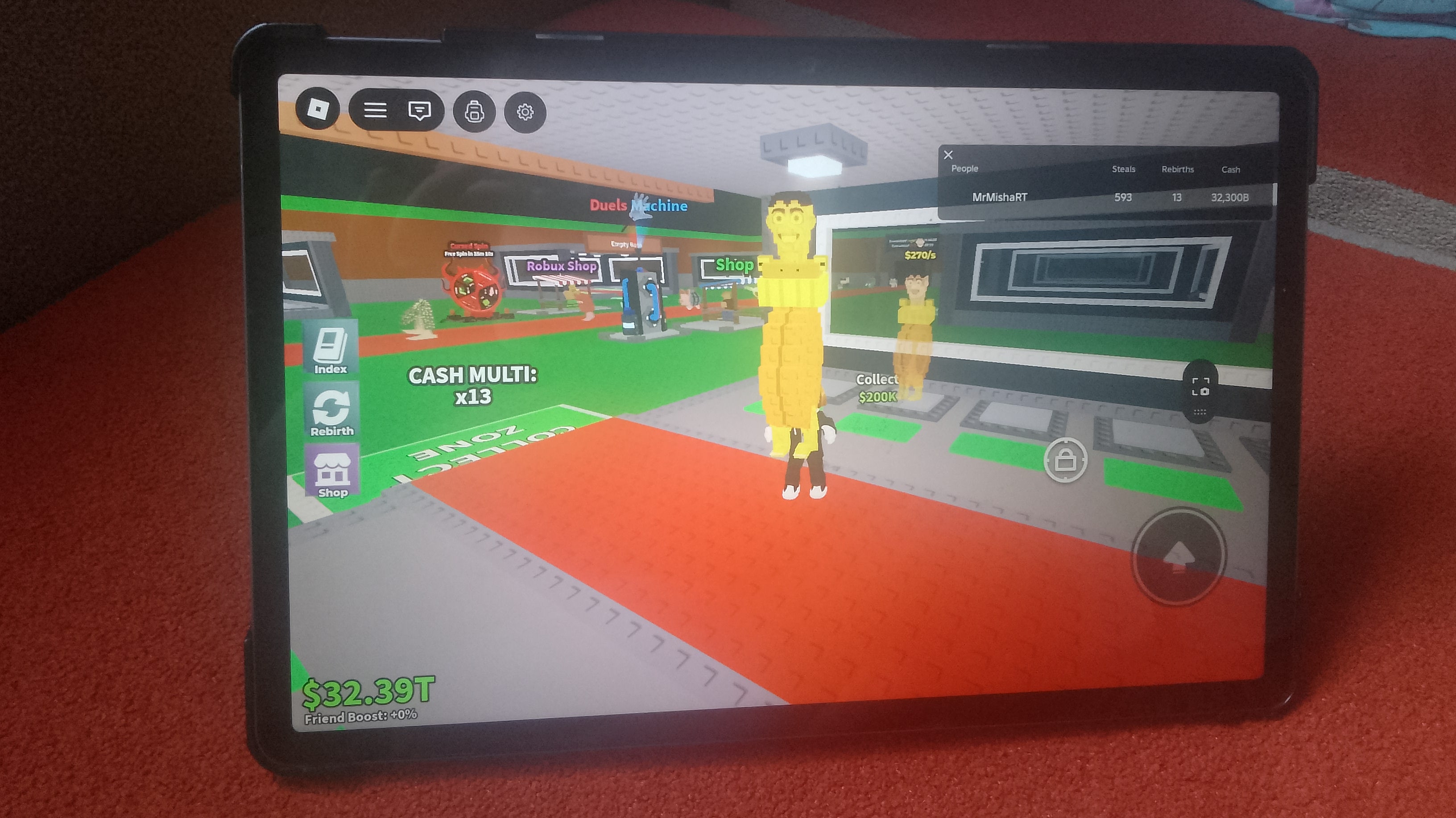 Коплю 40T на 14 Перерождение в Steal a Brainrot смотреть онлайн