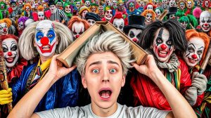 А4 ЭКСТРЕМАЛЬНЫЕ ПРЯТКИ ОТ 100 КЛОУНОВ !