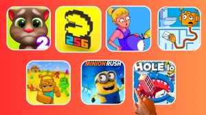 🌈SPRUNKI & My Tom 2 & PAC-MAN & Draw puzzle & Minion Rush & Hole.io