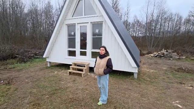 Видеоотзыв! Строительство каркасного а-фрейм 6х9 м. в Ярославской области, д. Грешнево. смотреть онлайн