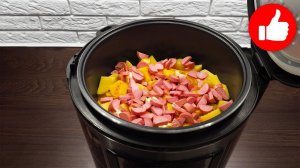 Ух, какая же это вкуснятина. Картошка с сосисками которую мало кто готовит в мультиварке на ужин