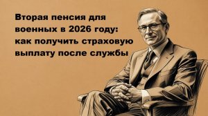 Вторая пенсия для военных в 2026 году