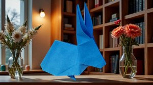 Как сделать зайчика из бумаги простая схема оригами