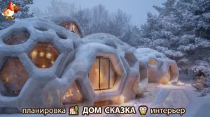 Сказочный дом мечты зимой – 3D идея для вдохновения с планировкой и интерьером 🏡🏚️🏠 вариант (20)