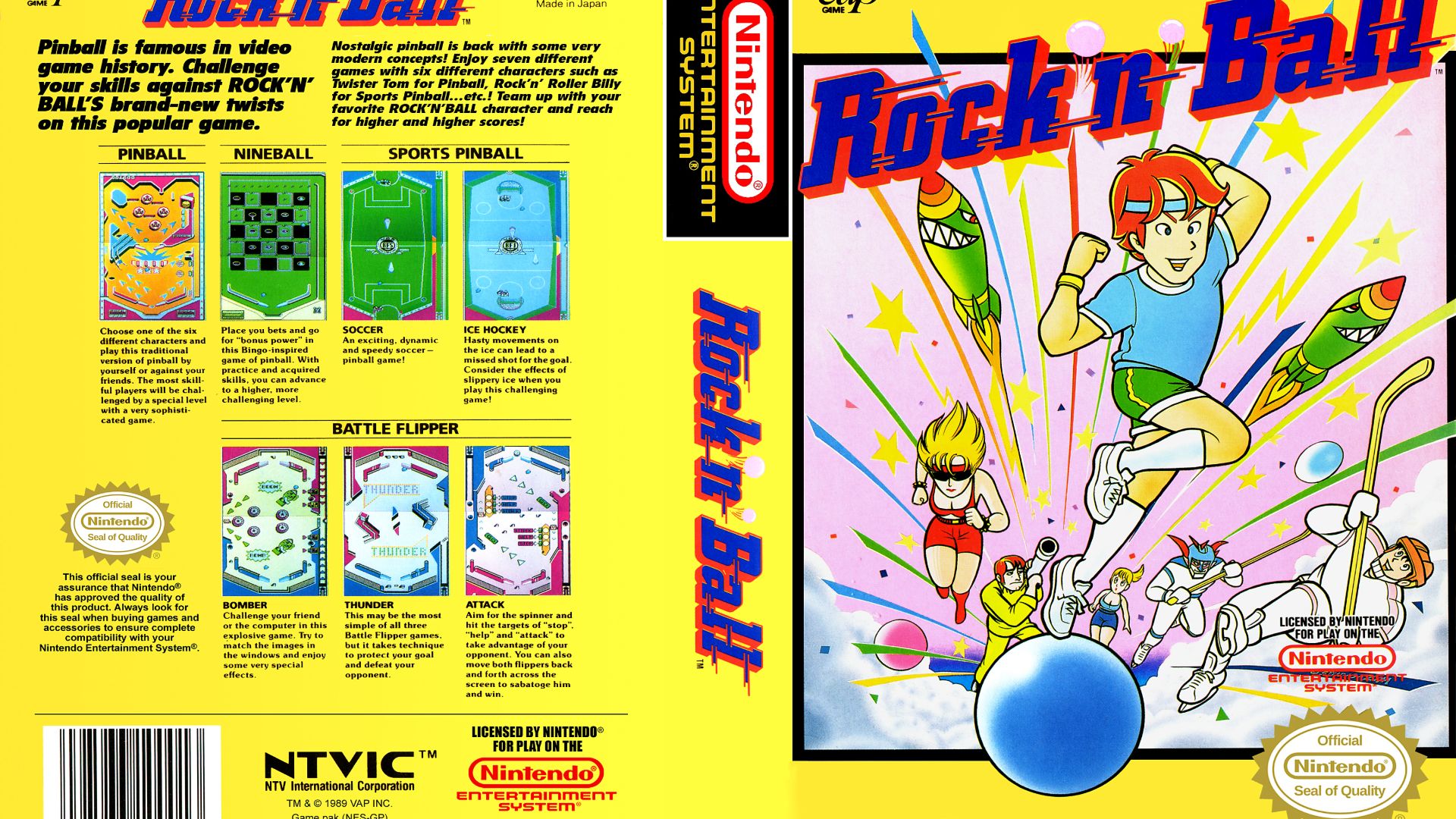 Rock n Ball (NES) смотреть онлайн