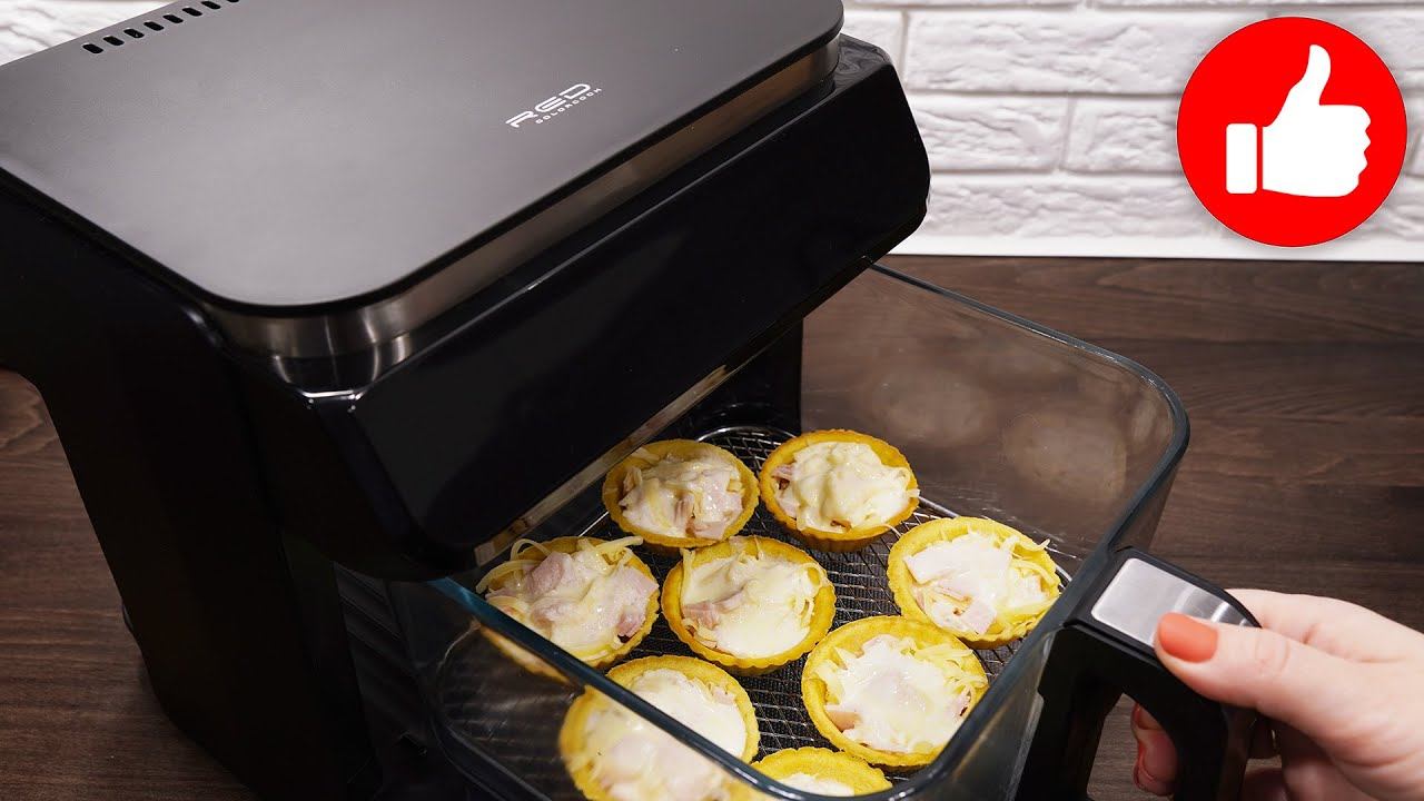 Супер рецепт Закуски. Готовится минуты! Очень вкусные тарталетки с колбасой и сыром в аэрогриле! смотреть онлайн