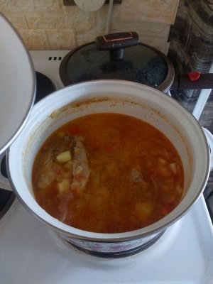 мукбанг/щи с салом