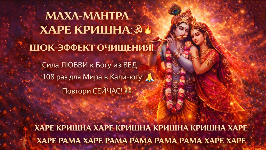 ВЕЧНАЯ МАНТРА СИЛЫ! 🔥 Харе Кришна: Очищение Сознания, Путь к Богу и Просветление | МОЛИТВА 108 раз смотреть онлайн