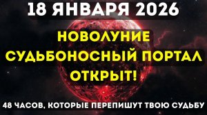 ВНИМАНИЕ! Портал Новолуния 18 ЯНВАРЯ 2026 ОТКРЫТ! Вот, что вам нужно знать! НЕ ПРОПУСТИТЕ!