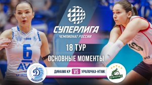 Динамо Краснодар - Уралочка-НТМК | 18 тур | Основные моменты | Суперлига 2025-2026