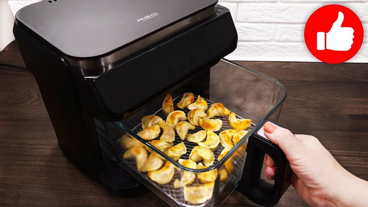 Жареные пельмени. Как пожарить Пельмени в аэрогриле просто. Секреты хрустящей корочки. смотреть онлайн