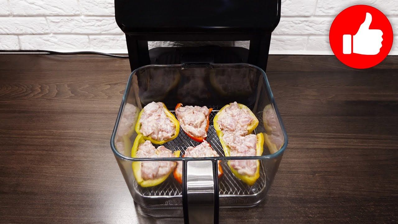 Вкуснее чем просто фаршированные перцы, Готовится просто. Рецепт мечты - перцы с курицей в аэрогриле смотреть онлайн