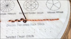 11. Двуниточный обратный стежок