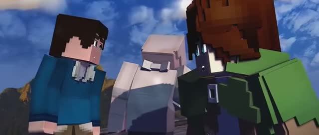 Атака титанов Minecraft Анимация смотреть онлайн