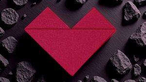 Как сделать простое оригами сердечко из бумаги без клея