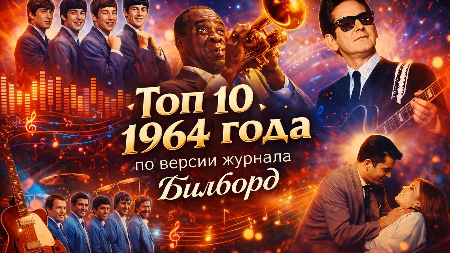 Топ 10 1964 года. Начало Битломании!