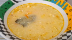 Сырный суп с креветками