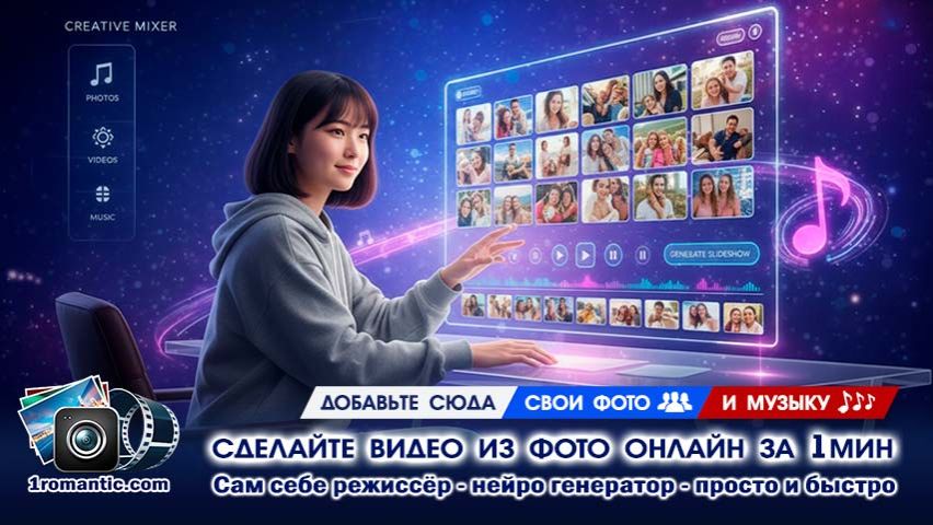 Сделать клип из фото смотреть онлайн