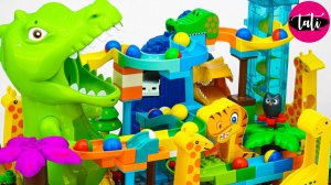 Играем в развивающий конструктор Марбл Ран, лего. Мультфильм для детей