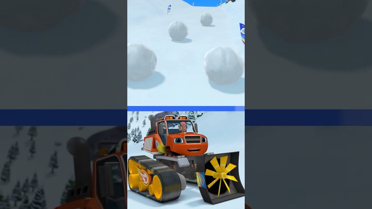 Вспыш и чудо-машинки | Блейз и мега‑машины: снежные шарики! ❄️ | Nick Jr. Cyrillic #shorts смотреть онлайн