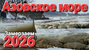Неужели море замерзнет!? Пляжи покрылись льдом. Голубицкая Сезон 2026 под угрозой?