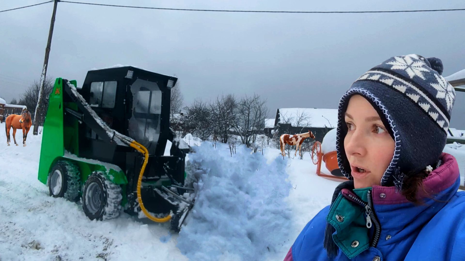 ЖЕНА В ШОКЕ ЧТО Я СДЕЛАЛ НОВЫМ ПОГРУЗЧИКОМ С НАШИМ УЧАСТКОМ. Жизнь в деревне смотреть онлайн