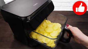 Идеальный гарнир или самостоятельное блюдо. Очень вкусная картошка с сыром в аэрогриле на ужин