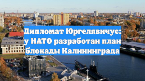 Дипломат Юргелявичус: у НАТО разработан план блокады Калининграда