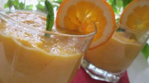 Шейк апельсиновый кремовый.