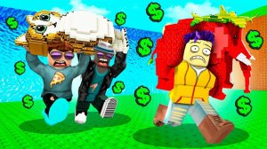 ПОБЕГ БРЕЙНРОТОВ ОТ ЦУНАМИ В ROBLOX