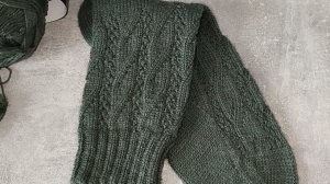 Хвойные мужские носки с вертикальным стрейч-узором