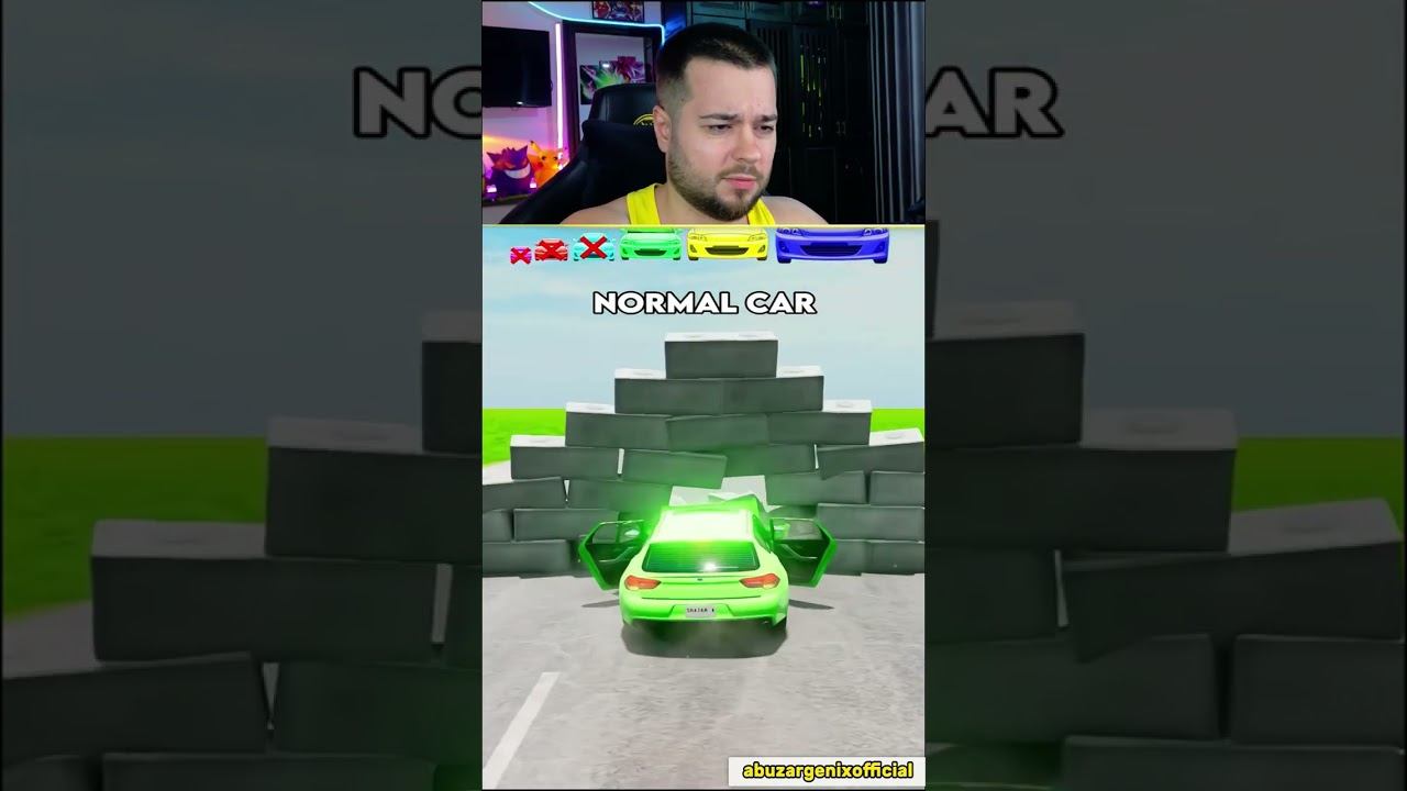 БОЛЬШИЕ и маленькие Машины vs КИРПИЧНАЯ Стена #shorts смотреть онлайн