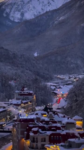 Закат над Роза Хутор