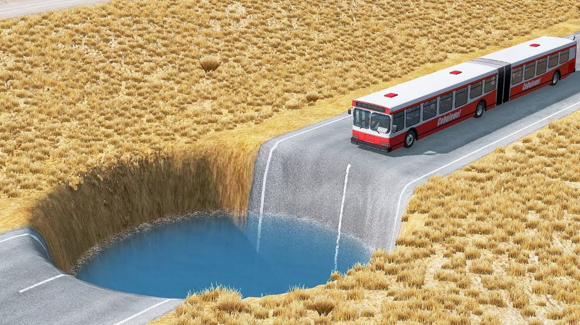 Сможет ли автобус перелететь огромную яму в гта 5 ? - эксперимент в gta 5 смотреть онлайн