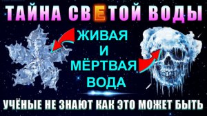 ЖИВАЯ и МЁРТВАЯ ВОДА или ТАЙНА ВОДОСВЕТА🔥