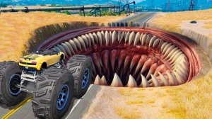 Сможет ли автобус перелететь огромную яму в гта 5 ? - эксперимент в gta 5